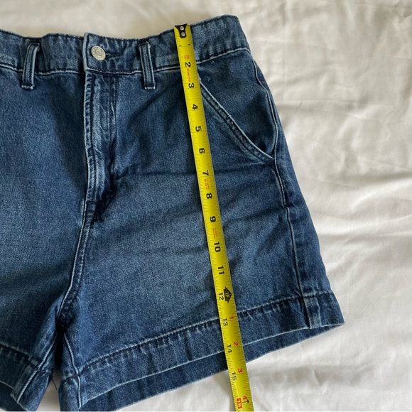 3 for $30 | Gap Denim 3.5" Jean Shorts High Rise Retro Vintage Style Dark Wash - Picture 12 of 12